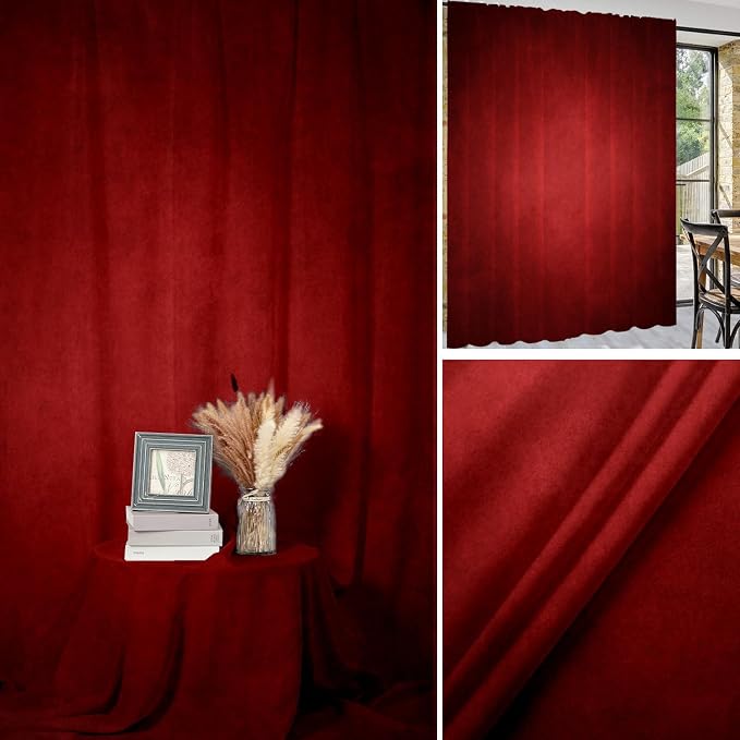 5x7ft Abstract Red Backdrop for Photography Vintage Ombre Dark Red Photo Backdrop Portrait Photo Studio Prop Background for Photoshoot Photo Parties Video Studio Backdrops Prop - Image 2