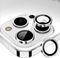 for iPhone 15 Pro/15 Pro Max Camera Lens Protector Cover, Silver | Individual Metal, 9H Hardness, Scratch Resistant, Shockproof, Drop Protection, Case Friendly, Stylish Accessories by Xfilm