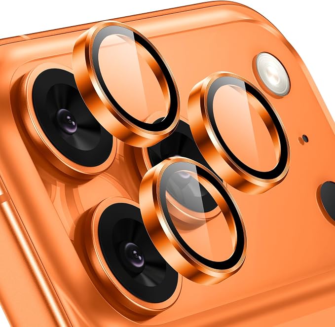 Tensea Camera Lens Protector Compatible for iPhone 17 Pro Max/17 Pro | Metal Aluminum Alloy Tempered Glass Cover Camera Screen Protector Accessories, Case Friendly by Tensea