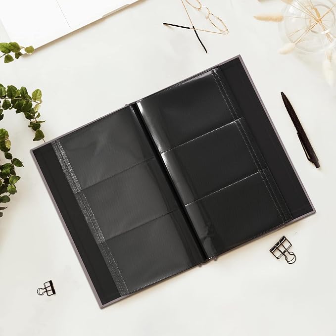potricher Photo Album 4x6, 300 Pockets, Linen Cover, Purple | Small Capacity 4x6 Picture Albums with Horizontal Pockets, 4x6 Photo Book for Family, Wedding, Baby, Anniversary - Image 3