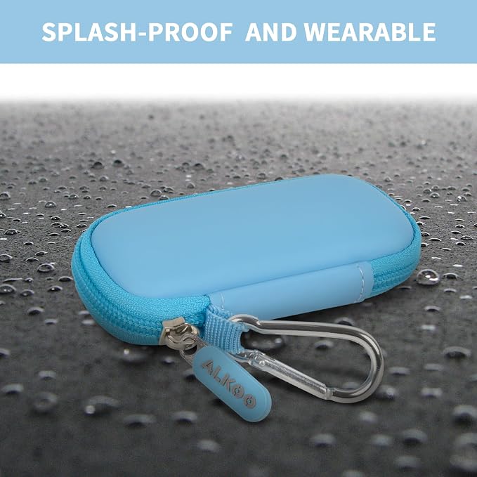 USB Flash Drive Case, SD Card/Thumb Drive/Memory Cards Holder, Bag Only | SDXC/SDHC Storage, Electronic Accessories Organizer for SanDisk / for Samsung, for Students/IT/Office/School/Travel,LightBlue - Image 5