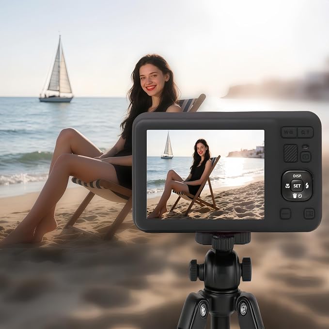 Case for Kodak PIXPRO FZ55, FZ55 accessories | Soft Silicone Protective Case Removable Lens Cover, Comes with 2 Screen Protectors and 1 Wrist Strap. (Black) - Image 3