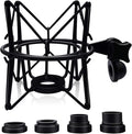 Microphone Shock Mount Mic Holder - Anti Vibration Spider Shockmount Compatible with Many Condenser Mics Like AT2020 MXL 770 MXL 990 Samson G Track Pro Rode Procaster NT1-A Neumann U87 etc. by Boseen