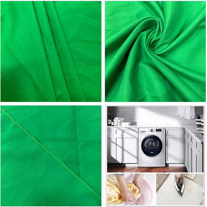 Green Screen Backdrop 10x20ft Photo Backdrop Chromakey Muslin Portrait Green Backdrop for PS Keying/Video Creation/Studio Portrait Shoots - Image 6