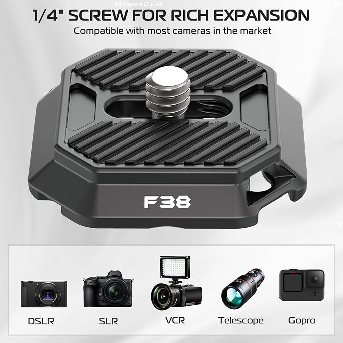 FALCAM F38 Camera Quick Release Plate Compatible with Camera Clip V3 and F38 Backpack Clip (Plate Only) - 2465 - Image 4