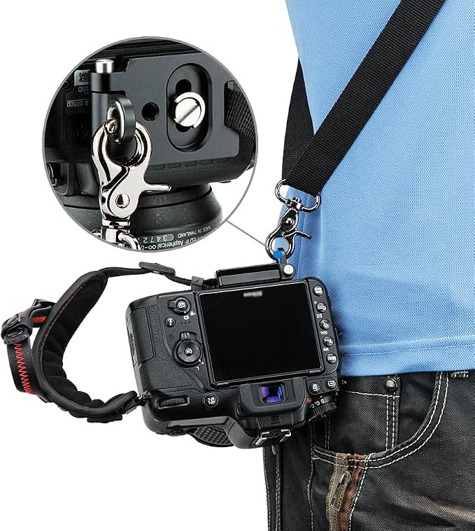 JJC Deluxe Microfiber Camera Hand Strap, Secure Padded Camera Wrist Strap | for Canon Nikon Sony Fuji Fujifilm Olympus DSLR and Mirrorless Cameras, Must Have Photography Accessories for Photographers - Image 7