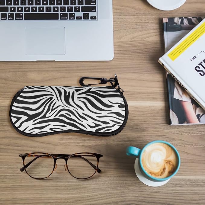 MoKo Sunglasses Soft Case Ultra Light Neoprene Zipper Eyeglass Case for Men Women - Image 7