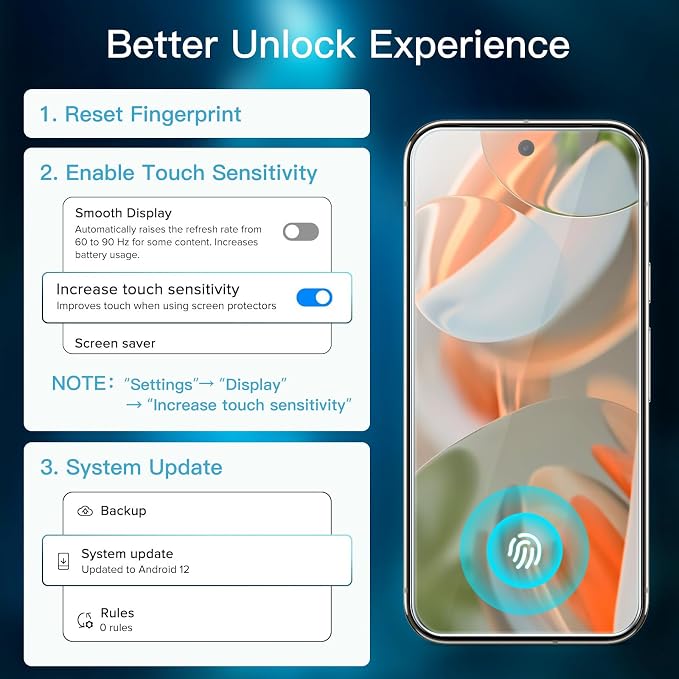 JETech Screen Protector for Google Pixel 9 Pro XL, 2+2 Pack | with Camera Lens Protector, HD Clear Tempered Glass, Anti-Scratch Protection, Easy Installation Tool - Image 3