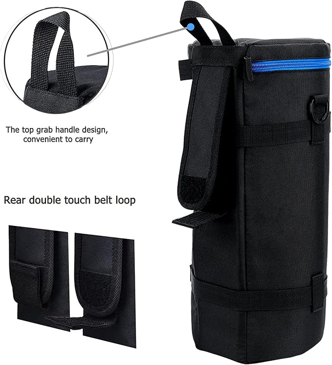 JJC Extra Large Camera Lens Case Bag for Canon RF 200-800mm Below 5.5x14.6 | Thick Camera Lens Case for Nikon 180-600mm/600mm F6.3,for Sony FE 200-600mm F5.6-6.3 Zoom 400-800mm F6.3-8 G & Teleconverte - Image 8
