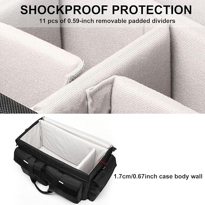 Professional Camera single-Shoulder Bag, Pressure proof &Waterproof DSLR SLR Mirrorless Gadget Case, Cine Cube Bag for Camera Gear, Photographer, Videographer Videomakersfor Z280 FX6 (L) - Image 4