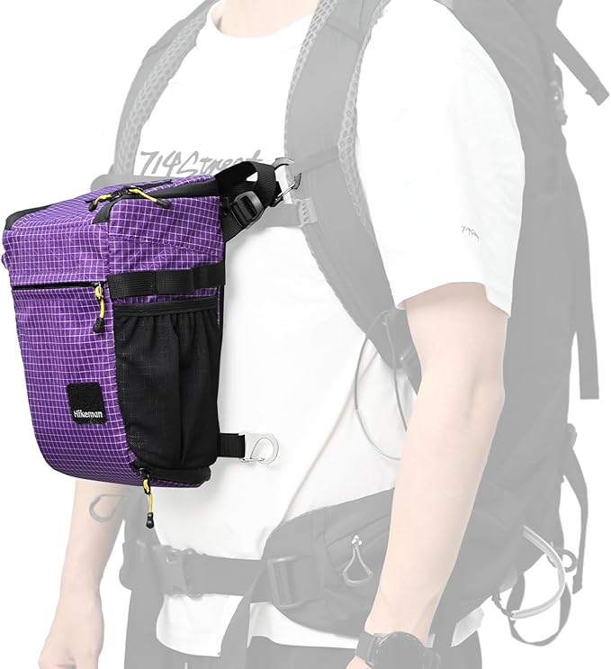 HIKEMAN Shoulder Bag Case for Camera - Outdoor Waterproof Shockproof Camera Bag,Detachable Strap for Daily Use,Travel,Cycling Climbing(Purple) by HIKEMAN