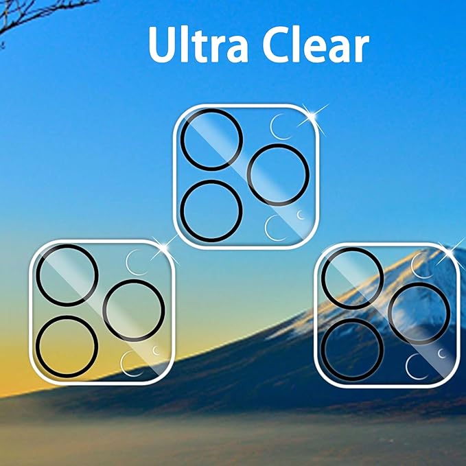 Dengduoduo 3 Pack Tempered Glass Camera Lens Protector for iPhone 12 Pro Max 6.7", Ultra HD, 9H Hardness, Anti-Scratch, Case Friendly, Easy to Install [No Affect on Night Shots] - Image 3