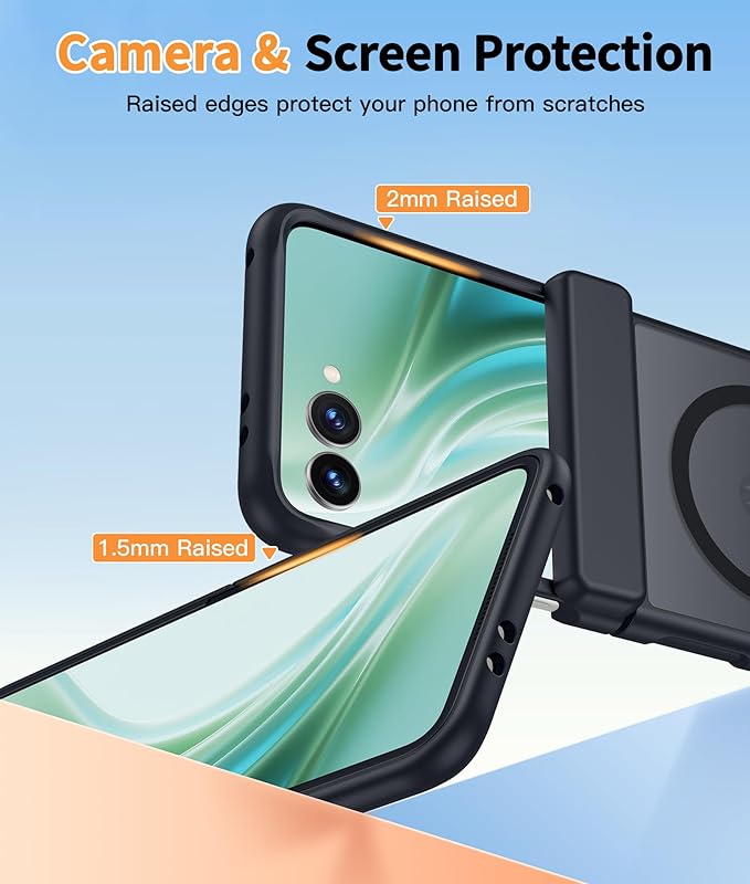 FNTCASE for Motorola Razr Ultra 2026/2025 Case, Fit for Magsafe, Black | Hinge Protection, Screen Protector, Magnetic Back,, 18FT Military Grade Drop Proof, Protective Phone Cover - Image 6