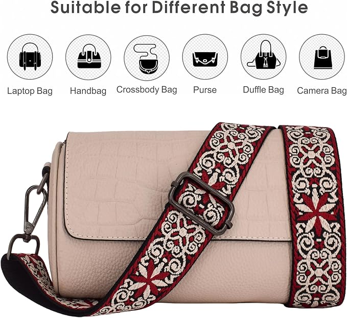 Replacement Purse Strap Shoulder Strap Adjustable Crossbody Strap for Women Crossbody Wide Shoulder Bag - Image 6
