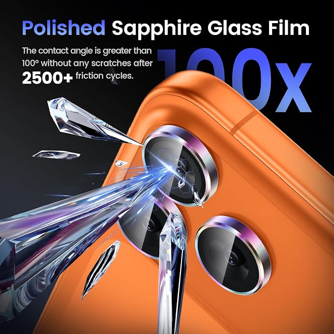 Tensea Camera Lens Protector Compatible for iPhone 17 Pro Max/17 Pro | Metal Aluminum Alloy Tempered Glass Cover Camera Screen Protector Accessories, Case Friendly - Image 6