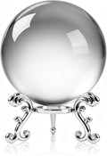 ZEERSHEE 3.1in Crystal Ball with Stand, Photography Prop for Decor | Premium K9 crystal Polished for exceptional clarity Includes display stand and gift box Ready to display by ForCrystalLovers