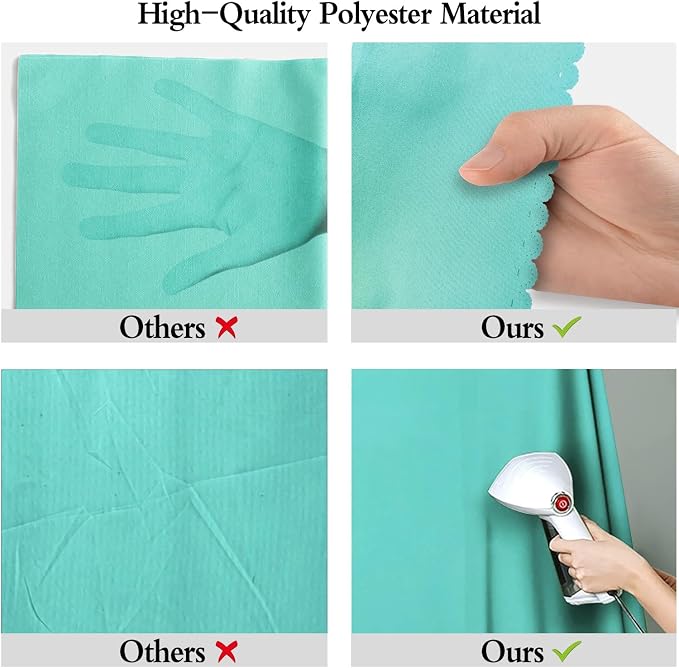 Turquoise Photography Backdrop for Photoshoot, Fabric 10x20ft | Polyester Studio Photo Backgrounds, Non Reflective, Easy to Hang, for Portrait Shoot, Product, Party Decor, Video Creation - Image 6