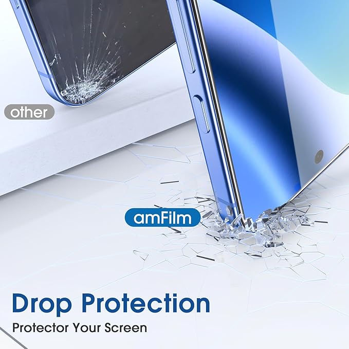 amFilm OneTouch for Google Pixel 10a Screen Protector 6.3'' Tempered Glass | 30s Auto-Alignment, Bubble Free, Scratch & Drop Protection, HD Clear, Camera Lens Protector, 2+2 Pack (Pixel 10a-6.3") - Image 5