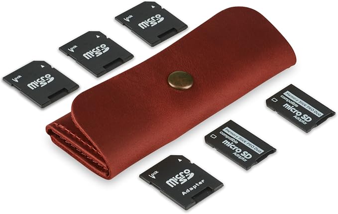 Leather SD Card case by MAKYN