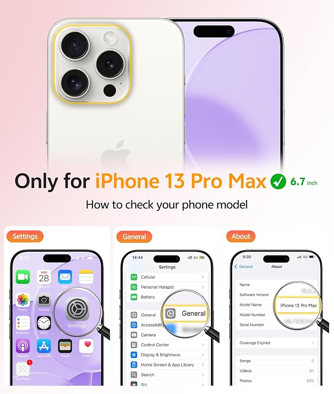FNTCASE for iPhone 13 Pro Max Case, Fit for Magsafe, Full Camera Protection | Translucent Matte Magnetic Phone Back, 14FT Military Grade Drop Proof, Slim Shockproof Protective Cover, Light Purple - Image 2