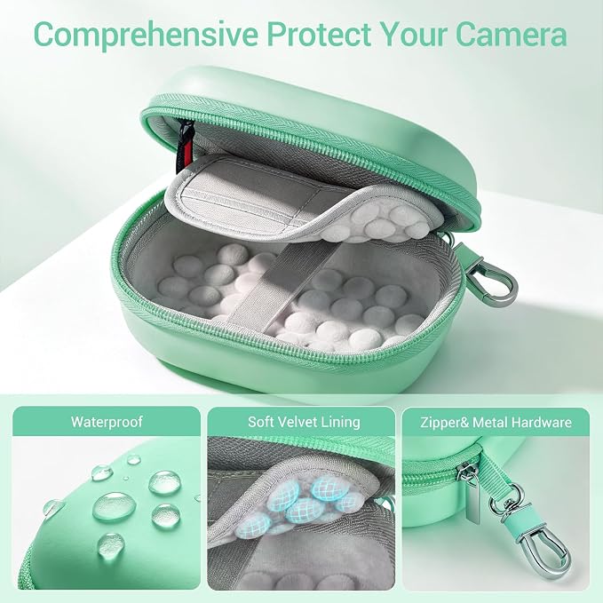 CoBak Carrying & Protective Case for Digital Camera,CAMKORY/Lecran/Duluvulu | for KODAK FZ55,FZ245,PIXPRO C1,WPZ2/Canon PowerShot ELPH 360/Sony DSCW800,DSCW830/Krlun/Lecnippy/Nsoela/VAHOIALD FHD 1080P - Image 4