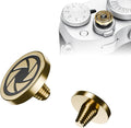 JJC Soft Shutter Release Button for Fujifilm X100VI XT50, Gold Aperture | for Fuji Fujifilm X-M5 X-T5 X-T4 X-T50 X-T30 III II X-PRO3 X100VI X100V X-E5 X-E4 X Half Q3 M9 Sony RX10 IV III Nikon Zf Df by JJC
