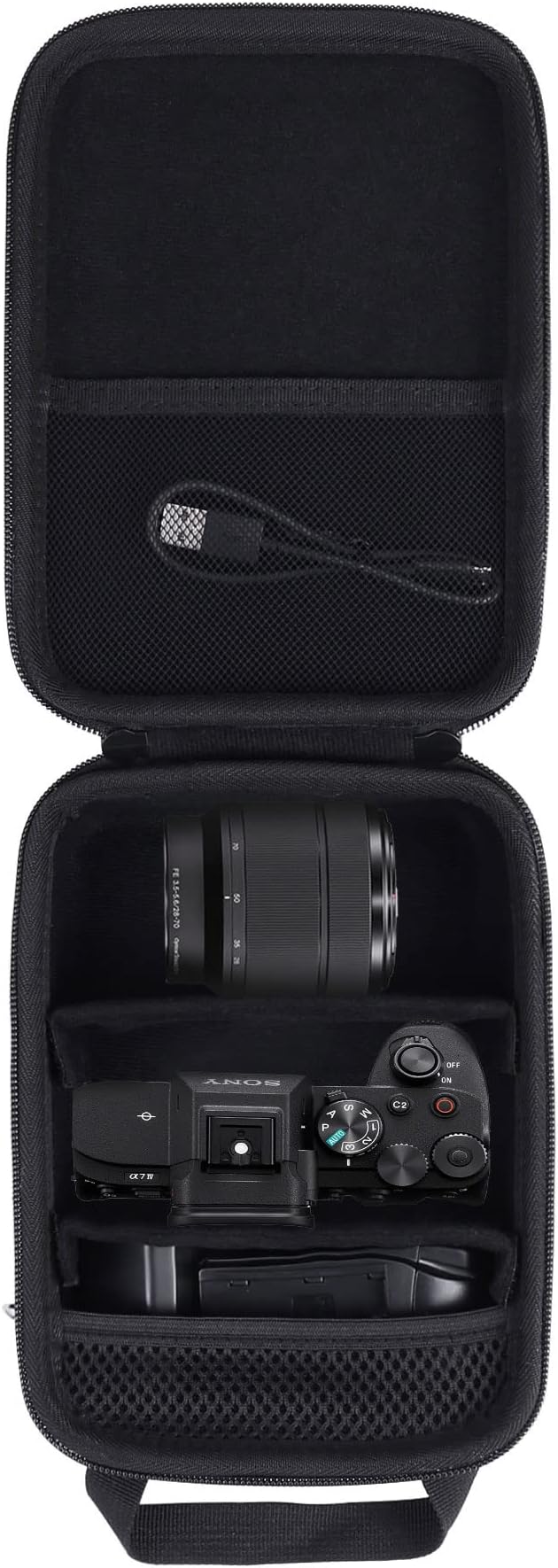 Aenllosi Hard Case for Sony Alpha 7 II III IV/7R V/Sony Camera, Black | EVA case construction, Water-resistant design, Impact-resistant design, Case only - Image 9