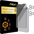 Ailun Privacy Screen Protector+Camera Lens Protector for iPhone 14 Pro Max | 2+2 Pack, 6.7 Inch, Anti Spy Private Tempered Glass Film, Case Friendly, HD by Ailun