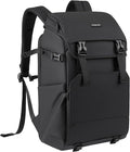 MOSISO Camera Backpack, DSLR/SLR/Mirrorless Camera Bag with Top Flap Pocket | Photography Backpack with 15-16 inch Laptop Compartment&Tripod Holder&Rain Cover Compatible with Canon/Nikon/Sony, Black by MOSISO