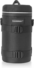 Camera Lens Case Lens Bag Compatible (4.33" x 9.25"(Nylon, Black)) by XAMOREST