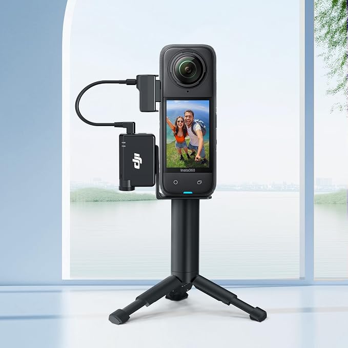 Insta 360 X4 DJI Mic Mini Mount, X4 Invisible Mic Bracket | for Insta360 X4 Accessories, Compatible with Insta360 X4 / X3（with 3.5mm Audio Cable） - Image 8