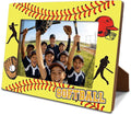 Softball Picture Frame, Sports Themed Photo Frame for 4x6 Inches Photos, Tabletop Display Frames for Team Players and Coaches, Gift to Softball Lover, Home Office Decor by Unknown