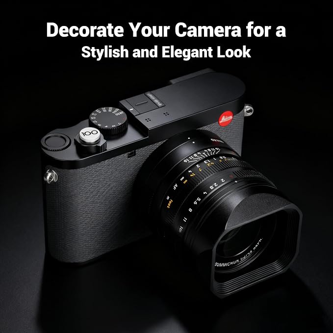 JJC Shutter Release Button for Leica Q3 43/Q3/Q2, 100th Anniversary Edition | Soft Release Button with '100' Imprint, Compatible with Leica Q3 Q3 43 Q2 Q Q-P Digital Cameras, Includes 2 Rubber O-Rings - Image 4