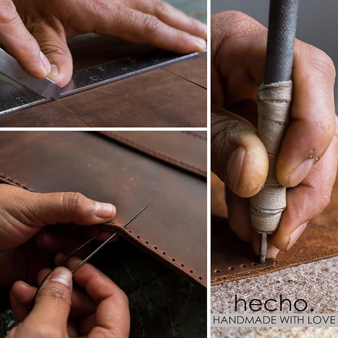 hecho. Brown Leather Camera Strap - Handmade & Fair Trade (Adjustable Leather Shoulder Strap compatible with Canon, Nikon, Sony Fujifilm, Kodak, Olympus and more, Camera Sling for Men & Women) - Image 5