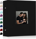 Ejblfe Photo Album 4x6,Linen Cover Slide-in Photo Album Book Can Holds 600 4x6 Photos with 60 Black Sheets for Family,Wedding,Baby and Holiday Pictures (Black) by EJBLFEPremiumPhotoAlbums