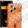 for 6 Pack iPhone 17 Pro Camera Lens Protectors, CD Gold | [Drop Protection] [Case Friendly] [Easy Installation] 9H Tempered Glass Camera Screen Protector Cover Accessories 6.3-inch by Beuxece