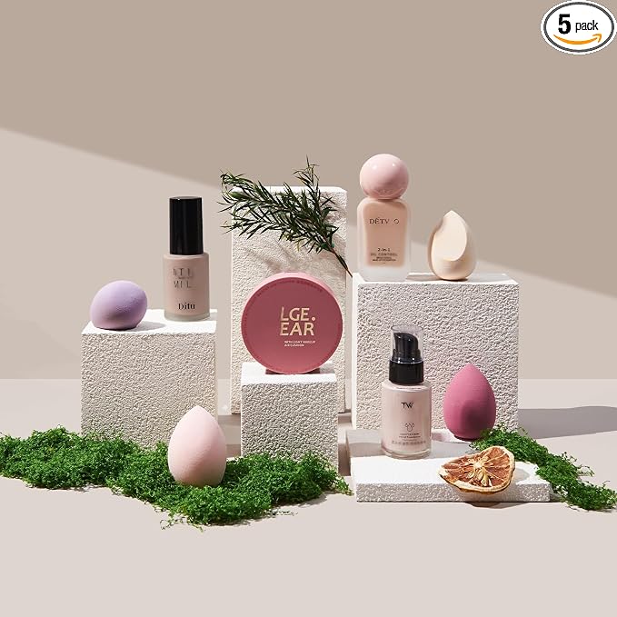 5PCS Product Photography Background Props Wooden Hand Painting | Geometric Cube Waterproof Grain Textured Irregular Photos Prop for Photoshoot Cosmetics Fragrance Photo Food Jewelry by JEINHAIO