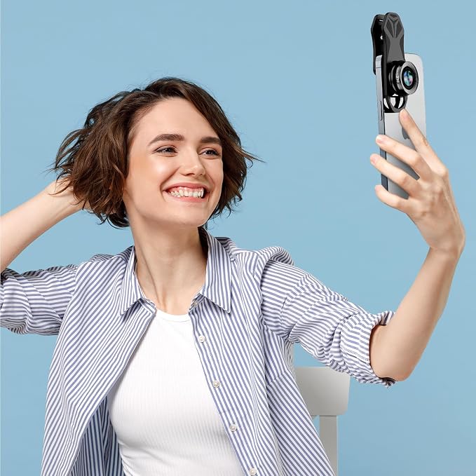 210° Fisheye Lens, Professional Cell Phone Lens for iPhone,Samsung,Pixel,BlackBerry,Ipad,Notebook,Etc,Fish Eye Lens - Image 7