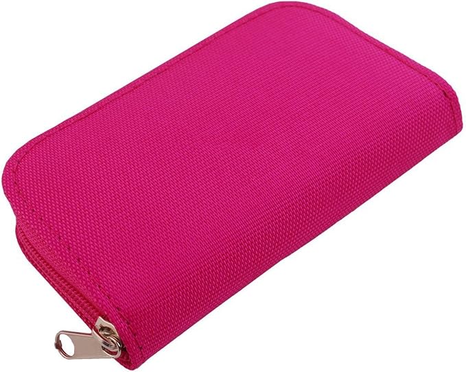 Memory Card Case - Mixtecc Carrying Case Suitable for Micro SD, Mini SD and 4X CF, Card Holder Bag Wallet for Media Storage Organization (Pink) - Image 7