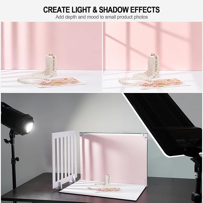 Yoocheese Photo Backdrop for Product Photography, Tabletop Kit, 16.5x11.7in | Create product photos with realistic backgrounds for food, jewelry and small products for content creators and online sellers - Image 3