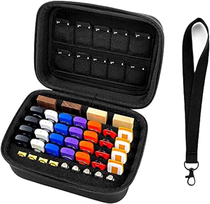 USB Flash Drive Case Memory Card Holder Thumb Drive Organizer USB Drives Storage Box for Sandisk/Samsung/SamData/Inland/PNY/Netac/JBOS (Case Only with Label and Strap) by JBOS