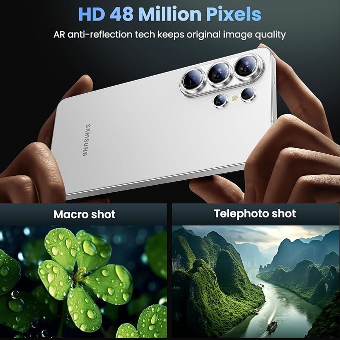 Uyiton for Samsung Galaxy S26 Ultra Camera Lens Protector, Unique Design | Case-Friendly, Ultra-Thin, Military-Grade Sapphire Glass with Aluminum Metal Rear Camera Screen Cover, White - Image 2