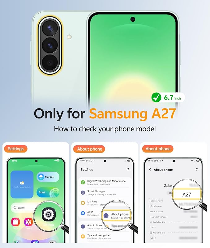 FNTCASE for Galaxy A27 5G Phone Case, Fit for Magsafe, Screen Protector | Translucent Matte, 14FT Military Grade Drop Protection, Slim Shockproof Protective, for Samsung A 27 4G Cover, Green - Image 2