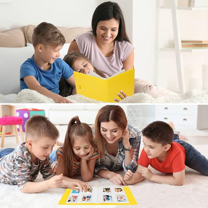 256-pocket Instant Photo Album for Fujifilm Instax mini Photo Yellow | Album Book for PoIaroid Instant Camera, for Wedding Anniversary Birthday Travel Memories, Keep Your Unique Memories Safe - Image 8