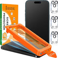 IMBZBK Matte Screen Protector for iPhone 17 Pro Max, 3+3 Pack | 9H+ Tempered Glass, Military Grade Shatterproof, Case Friendly, Auto-Dust Removal, with Camera Lens Protectors by IMBZBK