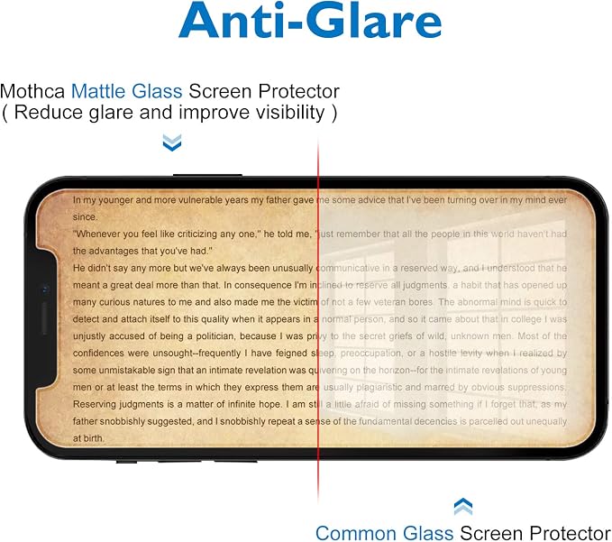 Mothca 2 Pack Matte Glass Screen Protector for iPhone 12 mini Anti-Glare & Anti-Fingerprint Tempered Glass Clear Film Case Friendly Bubble Free for iPhone 12 mini 5.4-inch (2020)-Smooth as Silk - Image 3