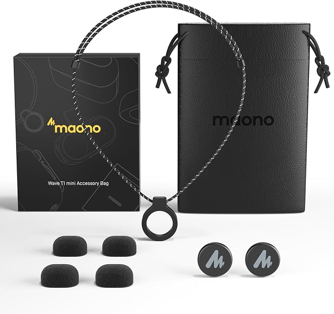 MAONO Wave T1 Mini Wireless Lavalier Microphone Accessories by MAONO
