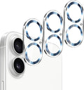 Dengduoduo Camera Lens Protector for iPhone 16 and 16 Plus 3 Pack, Tempered Glass, Ultra HD, 9H Hardness, Anti-Scratch, Case Friendly, Easy to Install [No Affect on Night Shots] by Dengduoduo