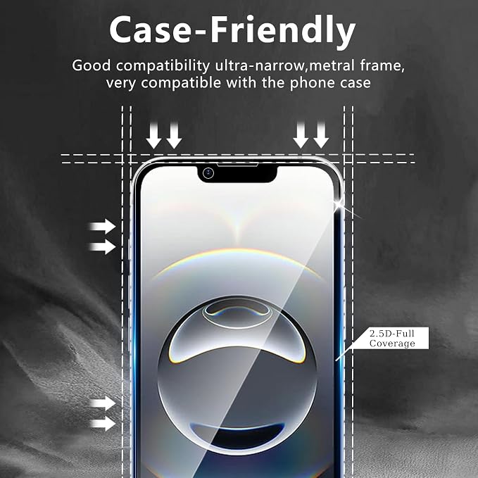 3 Pack Screen Protector Designed for iPhone 16e / 17e with 3 Pack Tempered Glass Camera Lens Protector,Ultra HD Clear,9H Hardness,Easy Install - Case Friendly,Scratch Resistant - Image 7