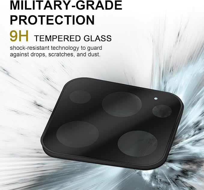 Magnetic Armor Filter Lens Protector with ND16 for iPhone 14 Pro/Pro Max, iPhone 15 Pro/Pro Max, iPhone 16 Pro/Pro Max, iPhone 17 Pro/Pro Max, Black, 1 Pack - Image 3